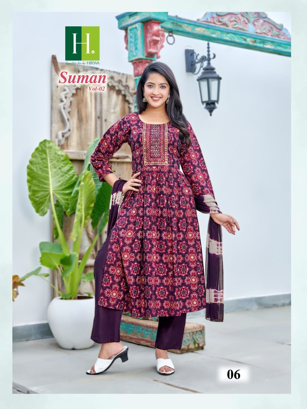 Hirwa Suman Vol 2 Printed Kurti With Bottom Dupatta Catalog
